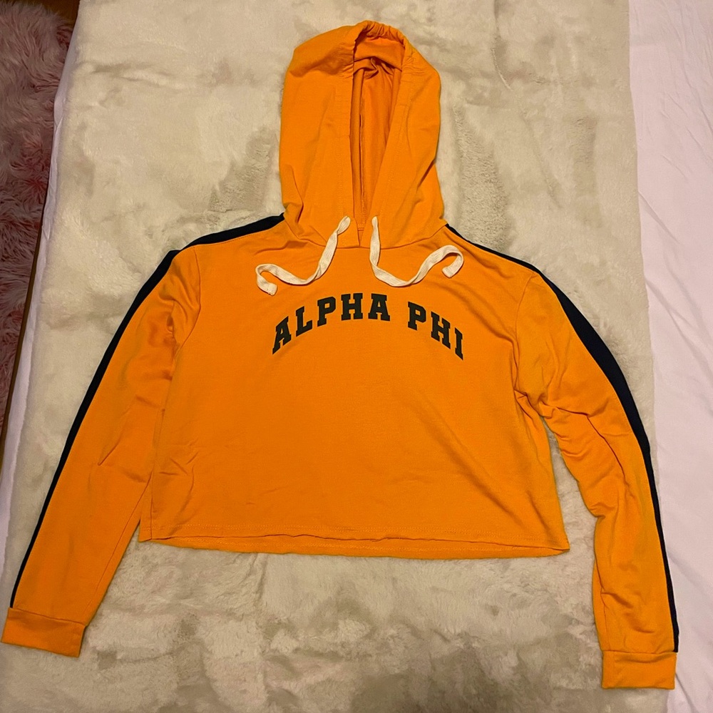 Alpha Phi cropped sorority sweatshirt
